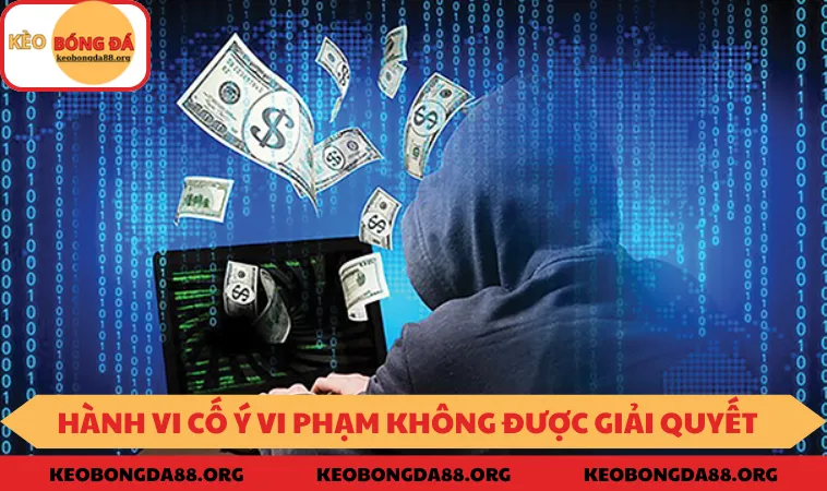 Hành vi cố ý của bạn không được giải quyết